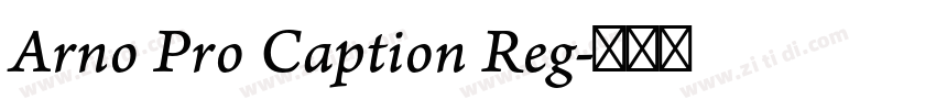 Arno Pro Caption Reg字体转换